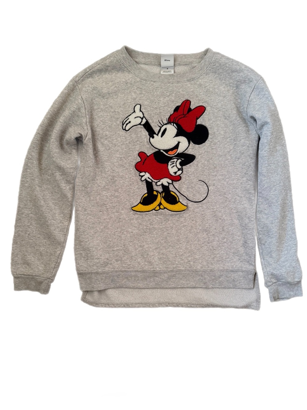 Disney Gray Mini Mouse Long Sleeve Sweatshirt